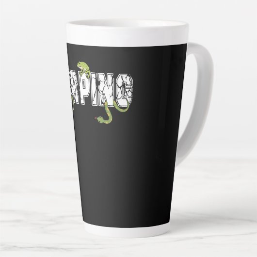 ヘルペトロジレティーススネーク動物学カエルのハーピング カフェラテマグ (右アングル)