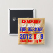 ヘルマンのためのクラッカーCainpaign 缶バッジ (正面&裏面)
