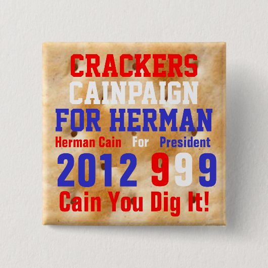 ヘルマンのためのクラッカーCainpaign 缶バッジ (正面)