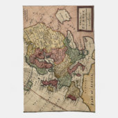 ヘルマンの情婦によるヨーロッパの好古家1721の地図 キッチンタオル (縦)