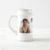 ヘルマンオクトーバーフェスト素朴パーソナライズされた ビールジョッキ (左)