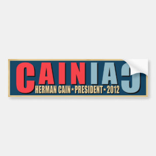 ヘルマンカインのためのCAINiac バンパーステッカー