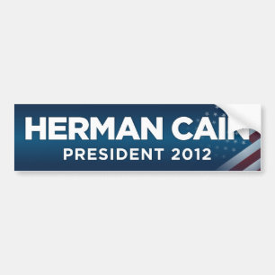 ヘルマンカインの大統領2012バンパーステッカー バンパーステッカー