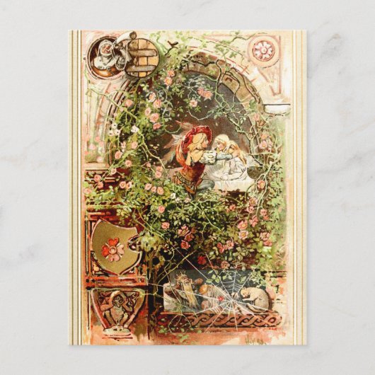 ヘルマンヴォーゲル – スリープ美しい ポストカード (正面)