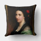 ヘルマン・ウィンターハルターによるメキシコのカロタ皇后 クッション (裏面)