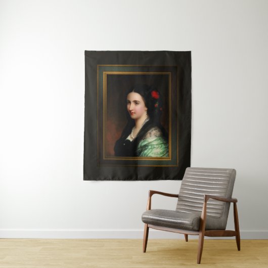 ヘルマン・ウィンターハルターによるメキシコのカロタ皇后 タペストリー (インサイチュ)