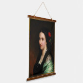 ヘルマン・ウィンターハルターによるメキシコのカロタ皇后 吊り下げ型タペストリー (傾斜あり)