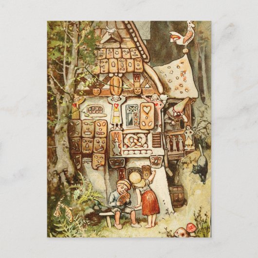 ヘルマン・ヴォーゲル – ハンゼルとグレテル ポストカード (正面)