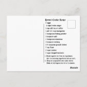 ヘルミットクッキーレシピ ポストカード (裏面)