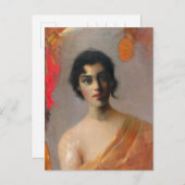 ヘルミビーズダークヘアモークルコーリストンマトゥッカイネン ポストカード (正面/裏面)