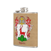 ヘルムとマントルを持つエスポイトの紋章 フラスク (左)