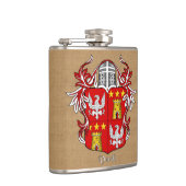 ヘルムとマントルを持つヴェルディ・ヘラルディックシールド フラスク (右)