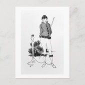 『ヘルムに縛られた自画像』（ヘルムにとばれたじがぞう、英: Self Portrait Tied t ポストカード (正面)