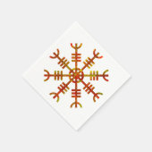 ヘルムオブアウェエンシェントバイキングデザイン スタンダードカクテルナプキン (角)