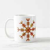 ヘルムオブアウェノルズバイキングシンボル コーヒーマグカップ (左)