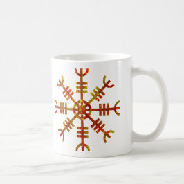 ヘルムオブアウェノルズバイキングシンボル コーヒーマグカップ