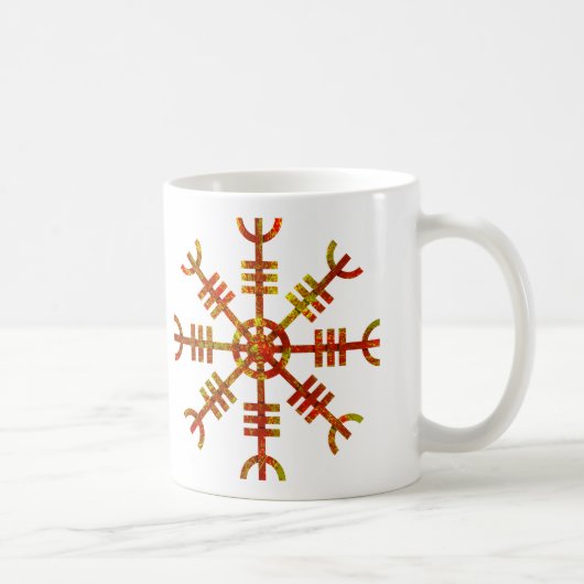 ヘルムオブアウェノルズバイキングシンボル コーヒーマグカップ (右)