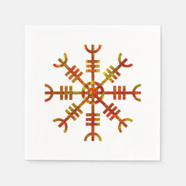 ヘルムオブアウェノルズバイキングシンボル スタンダードカクテルナプキン