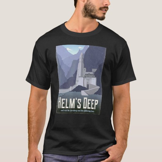 ヘルムズディープへの旅 ホーンズバーグとギッタへ Tシャツ (正面)
