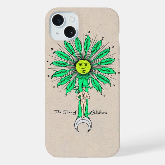 ヘルメスの錬金術の聖樹 iPhoneケース (裏面)