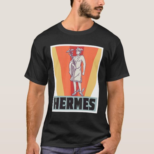 ヘルメスギリシャ神ギリシャ神話古代ギリシャ Tシャツ (正面)