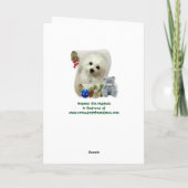 ヘルメスザマルチーズクリスマスカード シーズンカード (裏面)