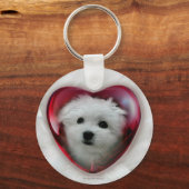 ヘルメスザマルチーズ キーホルダー (正面)