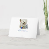 ヘルメスマルチーズクリスマスグリーティングカード シーズンカード (裏面)