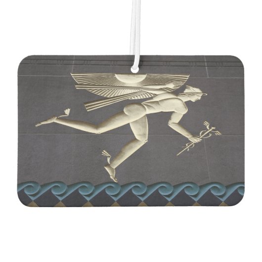 ヘルメス – NYCのギリシャの神々のヘラルド カーエアーフレッシュナー (裏面)