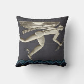 ヘルメス – NYCのギリシャの神々のヘラルド クッション (裏面)