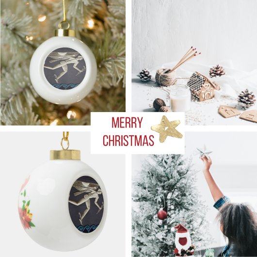 ヘルメス – NYCのギリシャの神々のヘラルド セラミックボールオーナメント