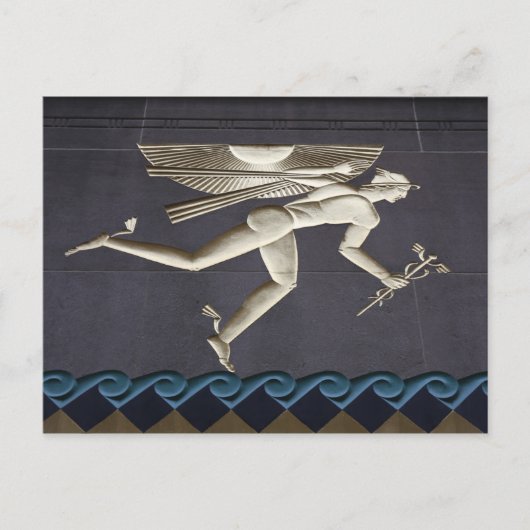 ヘルメス – NYCのギリシャの神々のヘラルド ポストカード (正面)