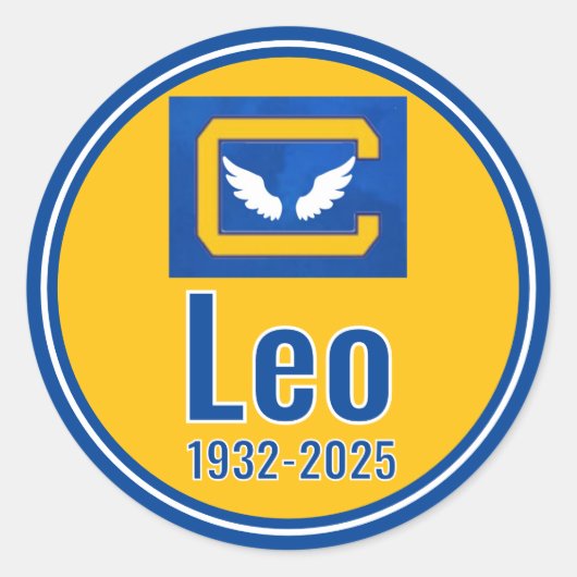 ヘルメッカスタマイズトシール代替バージョン – Leo ラウンドシール (正面)