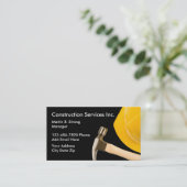 ヘルメットとの建築サービス 名刺 (スタンド正面)