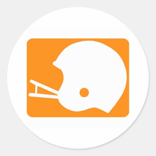 ヘルメットのロゴ ラウンドシール (正面)