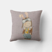 ヘルメットの可愛いパイロット クッション (裏面)