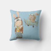 ヘルメットの可愛いパイロット クッション (裏面)