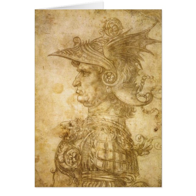 ヘルメットの戦士のプロフィール (正面)