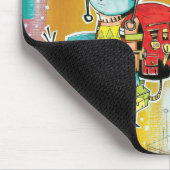 ヘルメットの男の子のマウスパッド マウスパッド (コーナー)