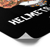 ヘルメットは弱虫に向いている ポスター (角)