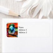 ヘルメットぶら下がったが消防車に乗っている ラベル (インサイチュ)