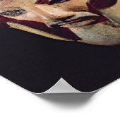 ヘルメットをかぶった戦士の頭部 ポスター (角)