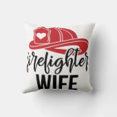 ヘルメットを持つ消防士の妻[16] クッション (裏面)