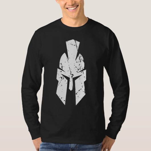 ヘルメット付きスパルタレトロ Tシャツ (正面)