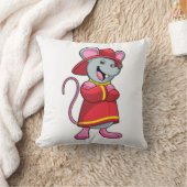 ヘルメット付き消防士としてマウス クッション (ブランケット)