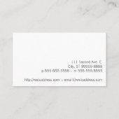 ヘルメット型安全帽 建設現場の建築士 名刺 (裏面)