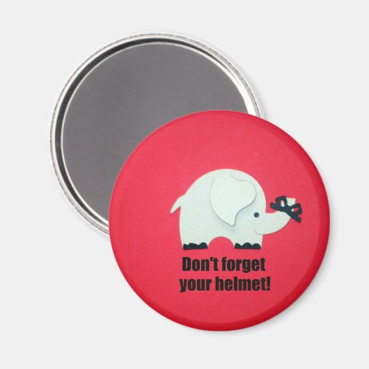 ヘルメット忘れを使うな! マグネット (正面/裏面)