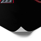 ヘルメット、飛行機、爆弾を装備したスカル ポスター (角)