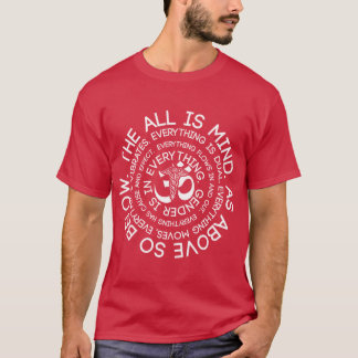 ヘルメティック・ロー:上の如く下も亦然り エソテリックとスピリット Tシャツ