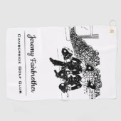 ヘルメ運ットの英国警察 ゴルフタオル (横)